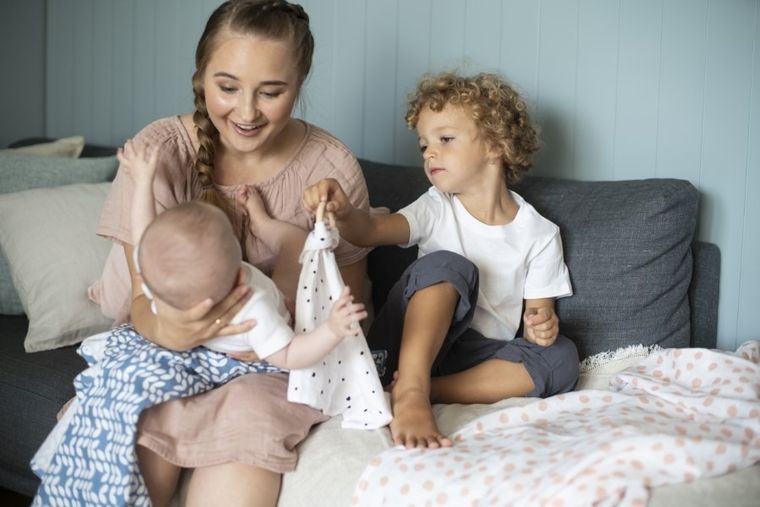 Motherhood, Statki Miętowe, Premium, pielucha, otulacz flanelowy, 80-120 cm, 2 szt.