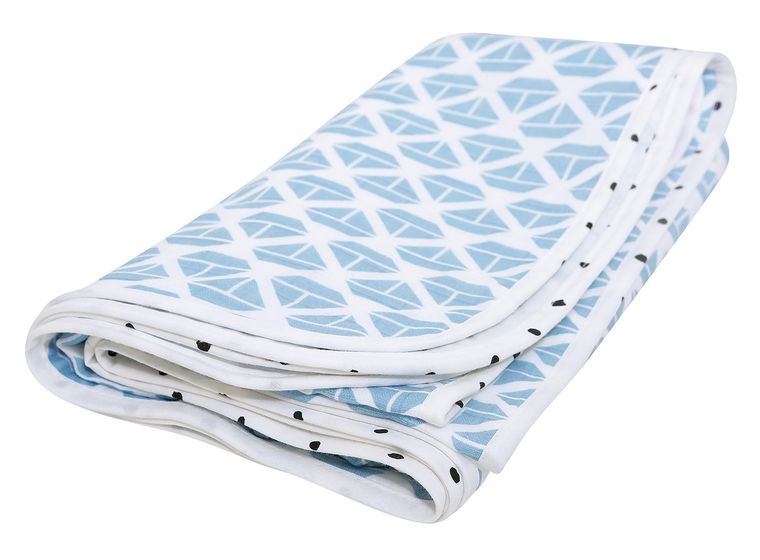 Motherhood, Statki Niebieskie, kocyk muślinowy, dwuwarstwowy, 100-120 cm