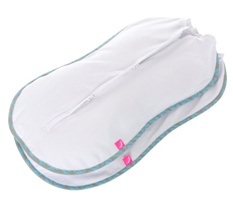 Motherhood, Statki Niebieskie, Zip&Swaddle, otulak, rozmiar 1, 2,5-5kg, 2 szt.