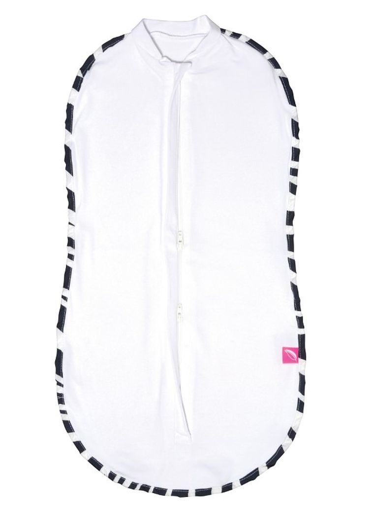 Motherhood, Zebra Niebieska, Zip&Swaddle, otulacz, rozmiar 1, 2,5-5 kg