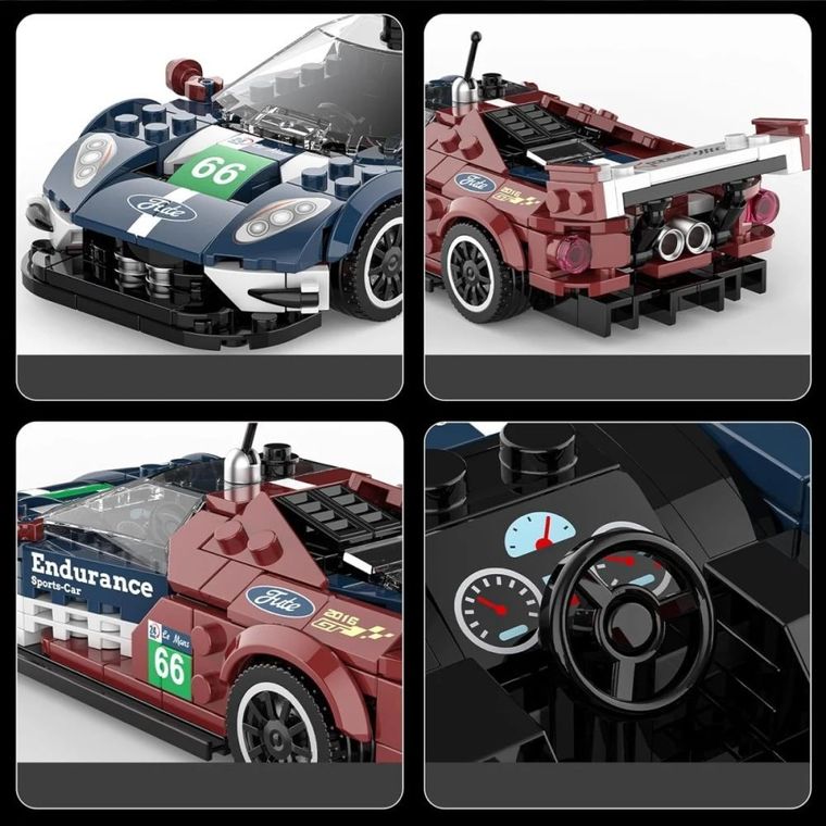 Mould King, Lemans Endurance Racing Car, wyścigówka, klocki, 347 elementów