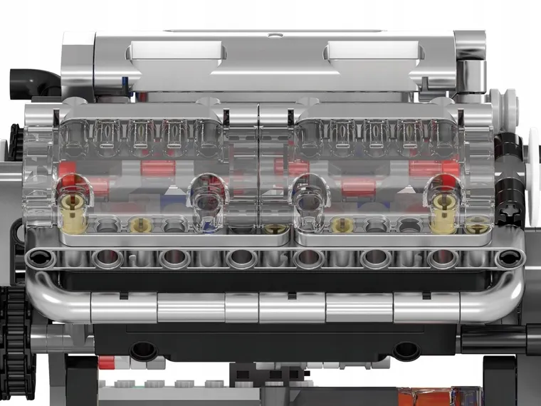 Mould King, V8 Engine, silnik, klocki, 552 elementy