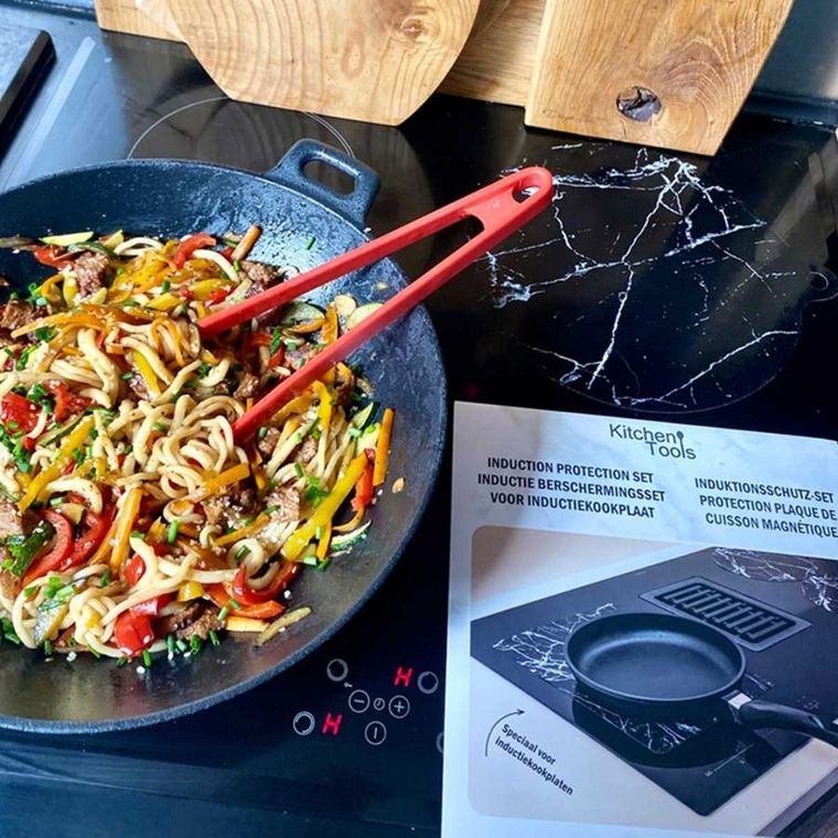 Mplco, silikonowa mata ochronna do gotowania na indukcji, 5 szt.