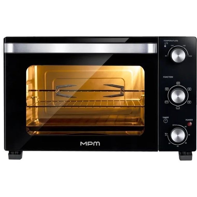 MPM, piekarnik elektryczny, czarny, 48l, 61,1-46,2-40,3 cm, MPE-17/T