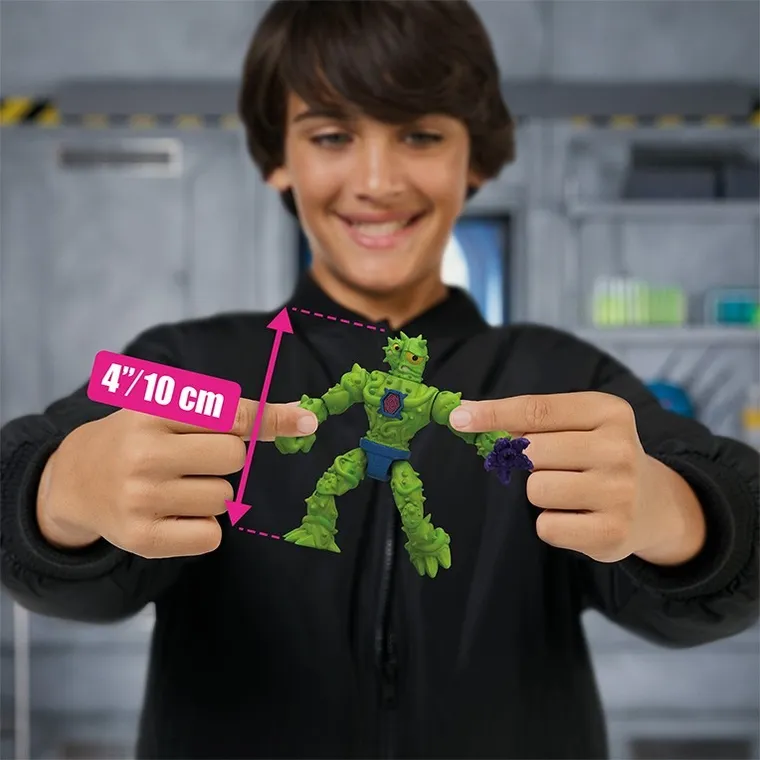 Mr Beast Lab, Hybrids, Hyper Fusion, kolba z figurkami mutantów, 5 szt.