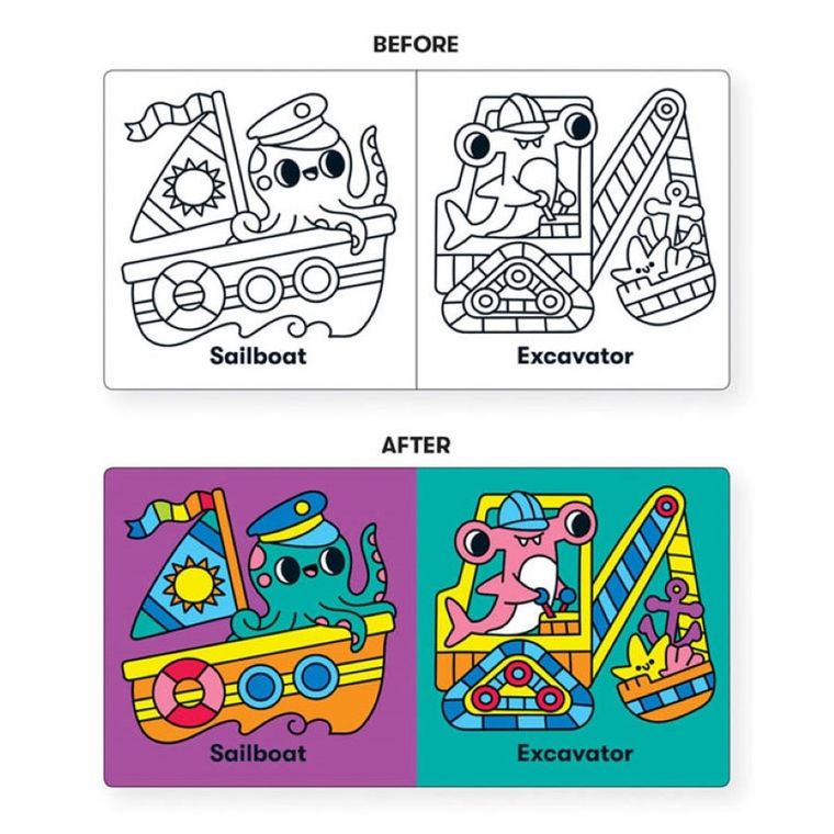 Mudpuppy, magiczna książeczka do kąpieli, Podwodni kierowcy