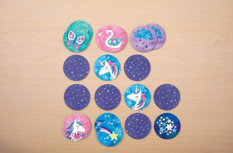 Mudpuppy, Magiczne jednorożce, mini memory, gra pamięciowa