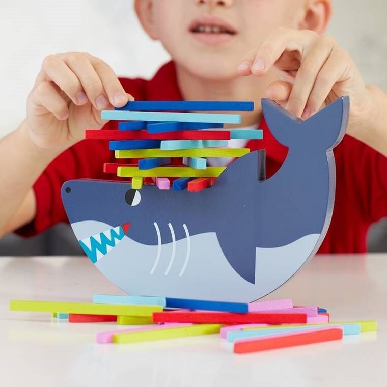 Mudpuppy, Rekin, drewniana gra balansowa