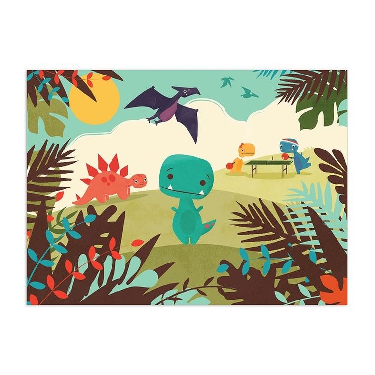 Mudpuppy, Tiny T.rex, puzzle, 48 elementów