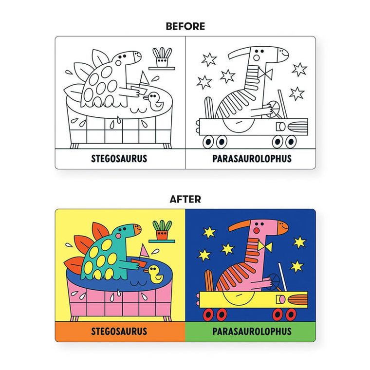 Mudpuppy, Wesołe dinozaury, magiczna książeczka do kąpieli
