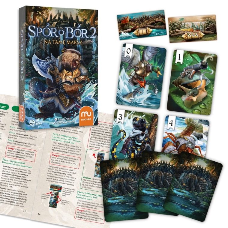 Muduko, Spór o bór 2: Na tamę marsz, karciana gra strategiczna dla 2 osób