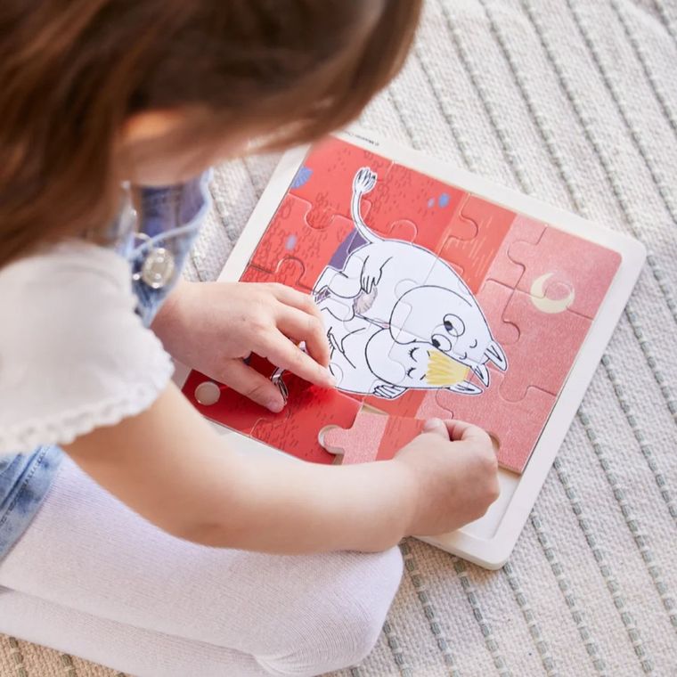Muminki, Troska, puzzle drewniane, 16 elementów