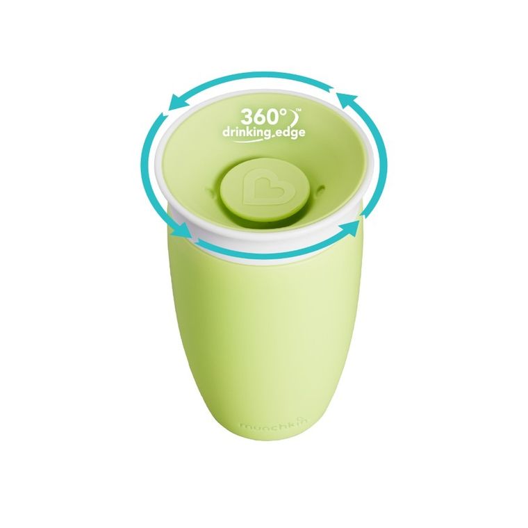 Munchkin, Miracle 360°, kubek, zielony, 296 ml