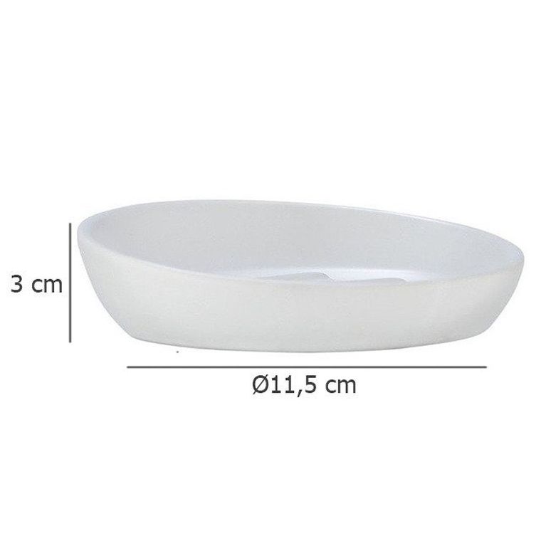 Mydelniczka, Badi, okrągła, biały