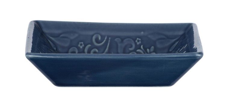 Mydelniczka z wzorami w stylu rustykalnym, ceramiczna