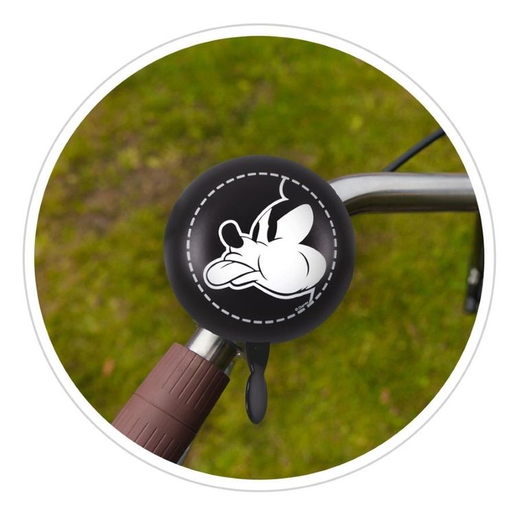 Myszka Miki, dzwonek do roweru, retro, żółty