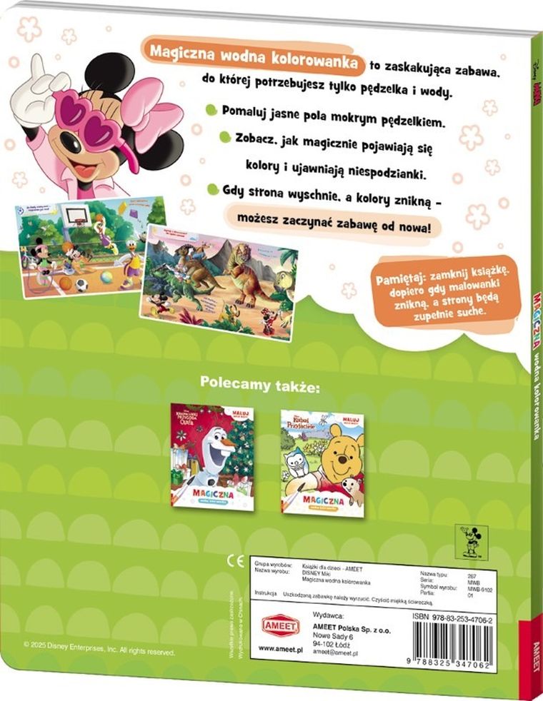 Myszka Miki. Magiczna wodna kolorowanka