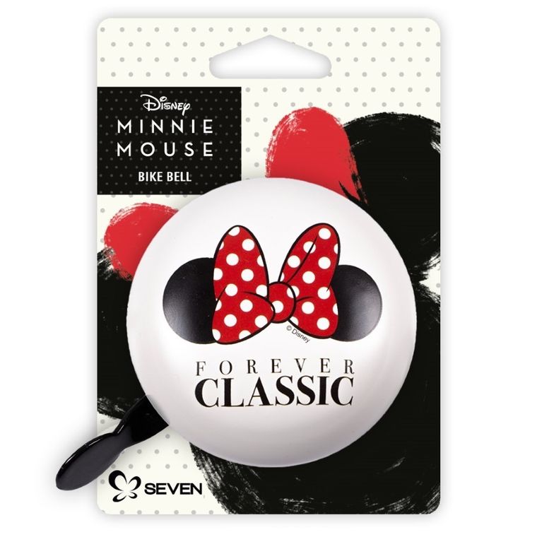 Myszka Minnie, dzwonek rowerowy retro, 8 cm