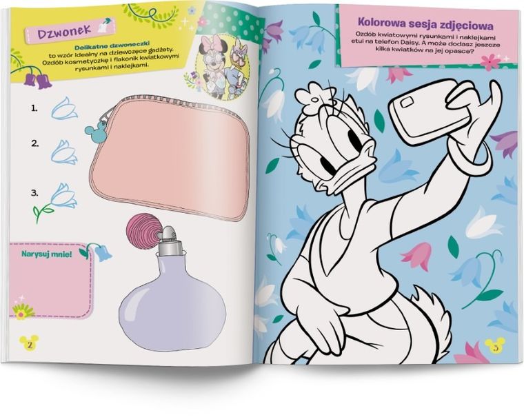 Myszka Minnie. Kwiaty