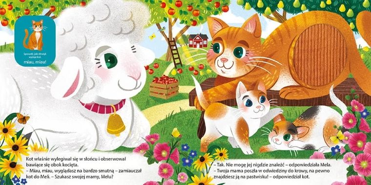 Na wsi. Owieczka Mela szuka mamy