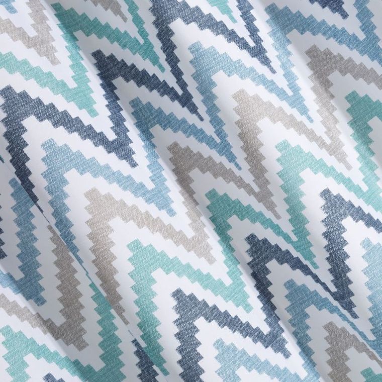 Nastia, zasłona gotowa, z geometrycznym nadrukiem, 140-250 cm