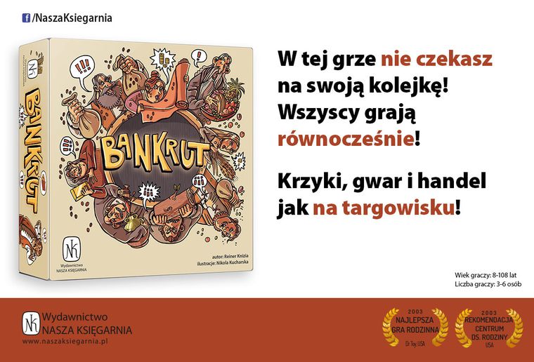 Nasza Księgarnia, Bankrut, gra familijna