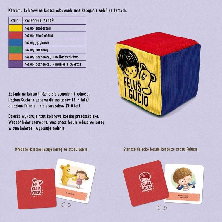 Nasza Księgarnia, Feluś i Gucio grają w kolory, gra edukacyjna