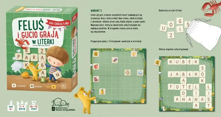 Nasza Księgarnia, Feluś i Gucio grają w literki, gra edukacyjna