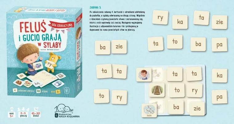 Nasza Księgarnia, Feluś i Gucio grają w sylaby, gra edukacyjna