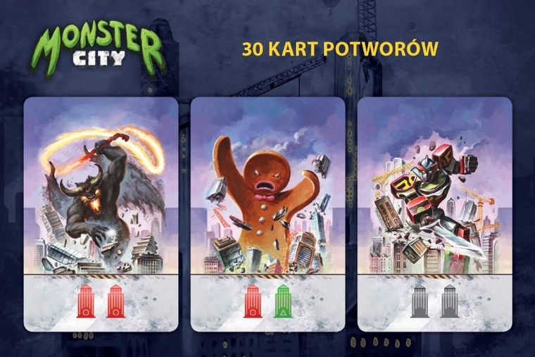Nasza Księgarnia, Monster City, rodzinna gra karciana