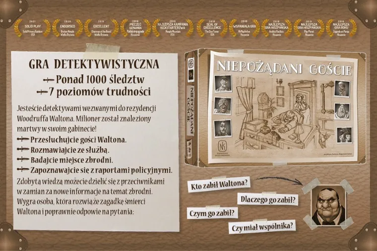 Nasza Księgarnia, Niepożądani goście, gra detektywistyczna