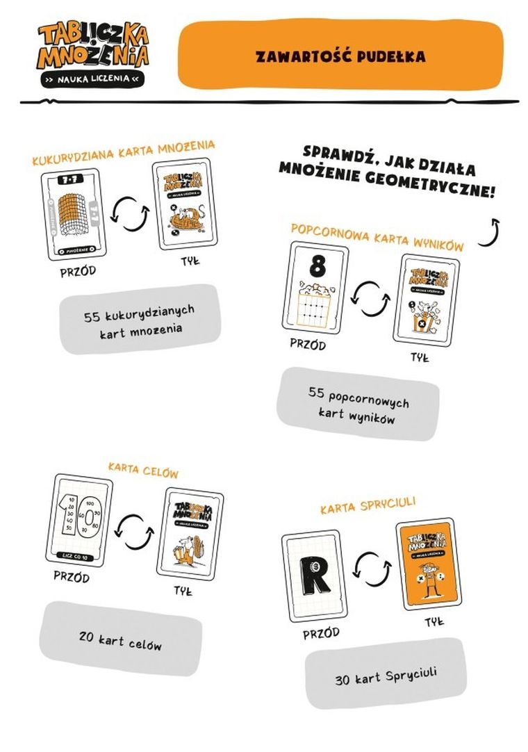 Nasza Księgarnia, Tabliczka mnożenia, Nauka liczenia, gra edukacyjna