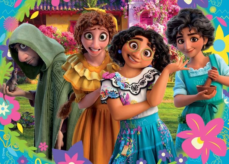 Nasze magiczne Encanto, puzzle podłogowe, dwustronne, maxi floor, 192 elementy