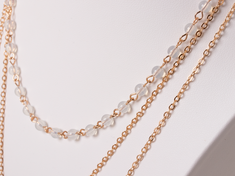 Naszyjnik potrójny, złoty