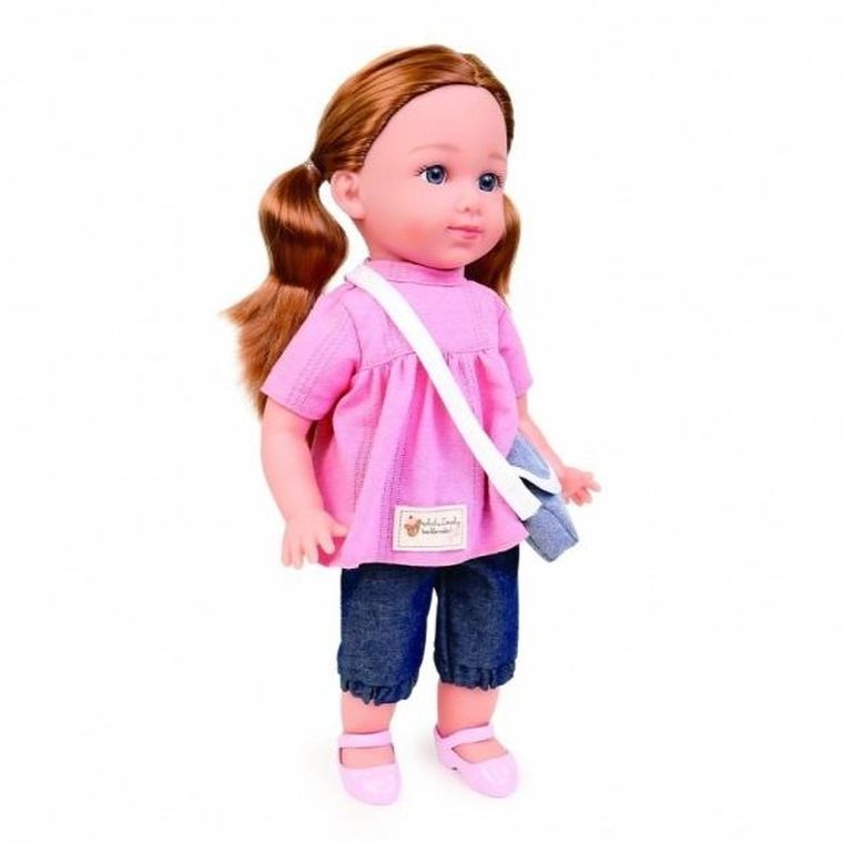 Natalia, lalka bobas w różowej tunice, 36 cm