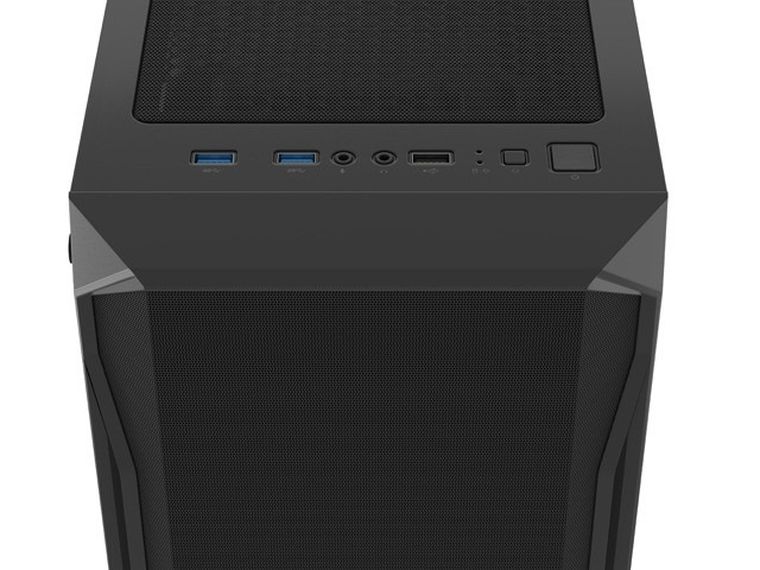 Natec, Fury Shobo SH4 RGB Midi Tower, obudowa komputerowa z oknem, czarna