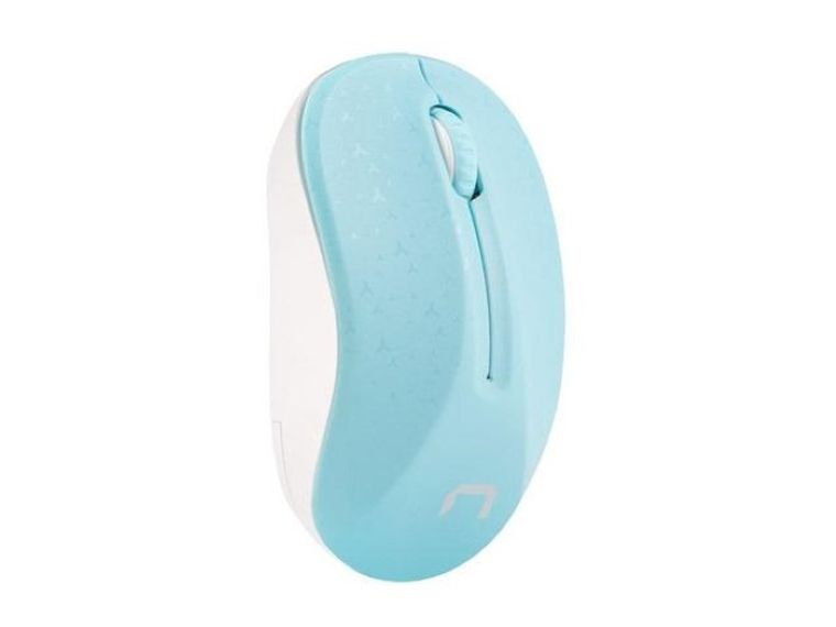 Natec, mysz bezprzewodowa, Toucan Blue-White, 1600 dpi, NMY-1651