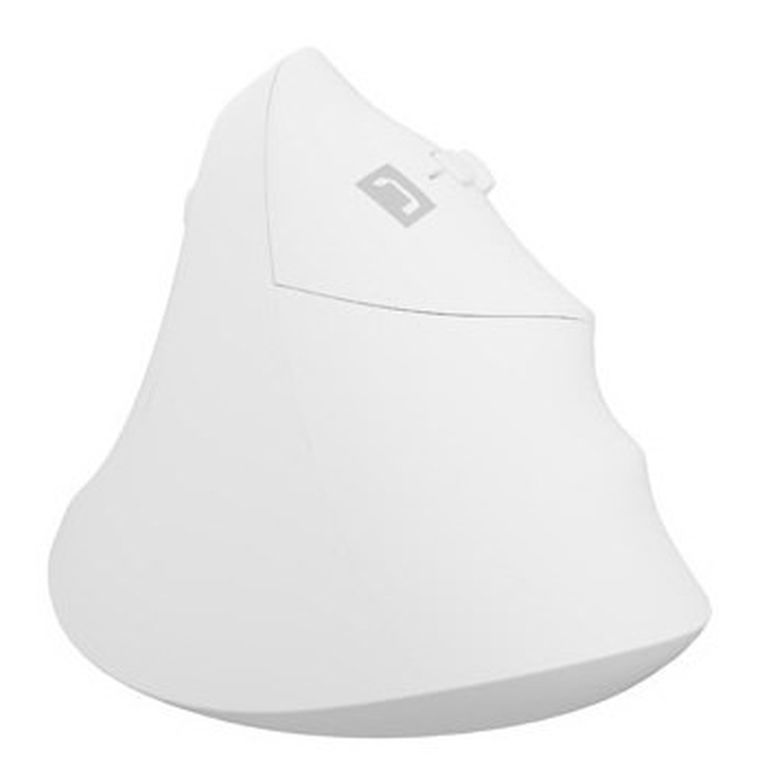 Natec, mysz bezprzewodowa, wertykalna, Crake 2, BT 5.2 + 2.4GHz, biała