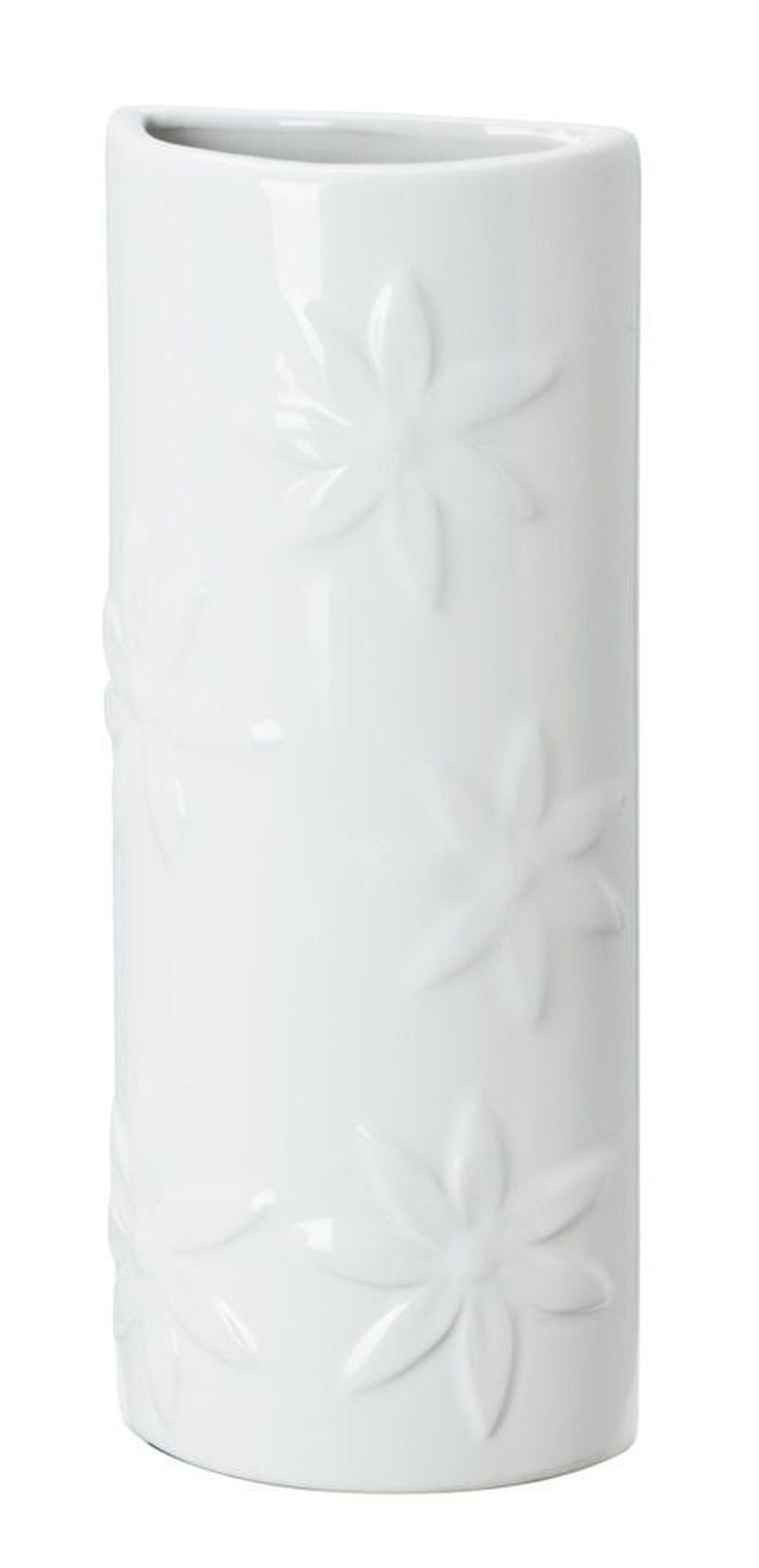 Nawilżacz powietrza na kaloryfer, ceramika, biały w kwiaty