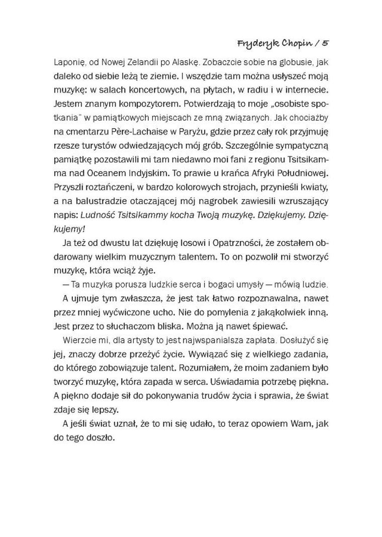 Nazywam się Fryderyk Chopin