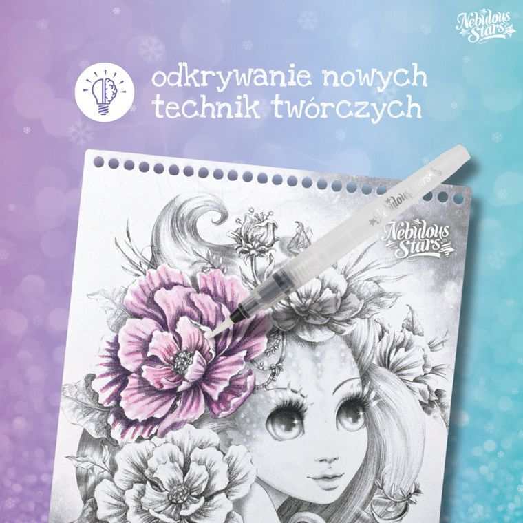 Nebulous Stars, Estrelia, kolorowanka z pisakiem wodnym i kredkami
