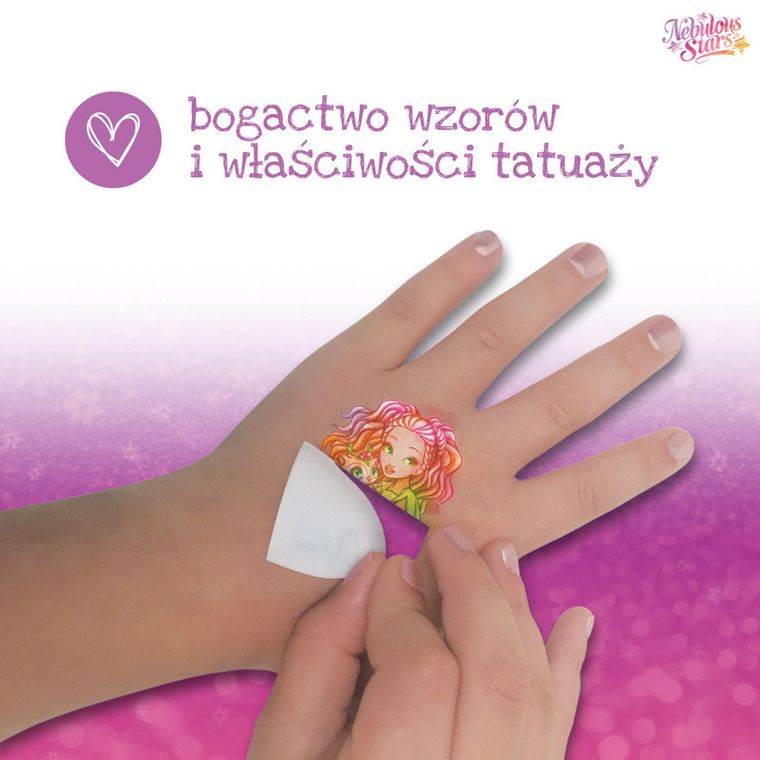 Nebulous Stars, Hazelia, tatuaże dla dzieci, 3 rodzaje