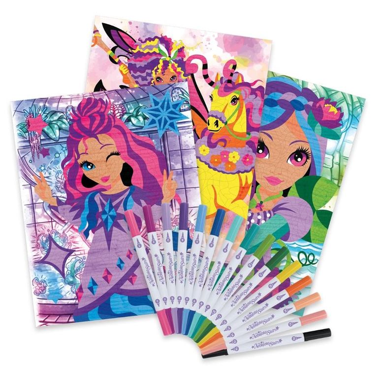 Nebulous Stars, Mystery, kreatywna kolorowanka z flamastrami