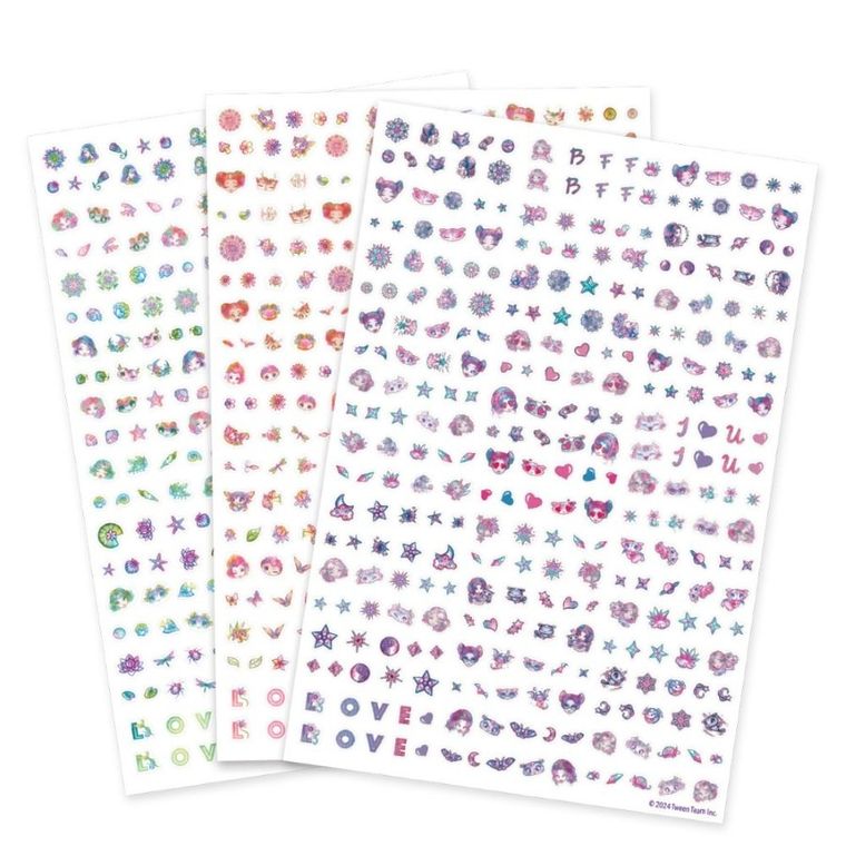 Nebulous Stars, Petulia, naklejki na paznokcie dla dzieci, 300 szt.