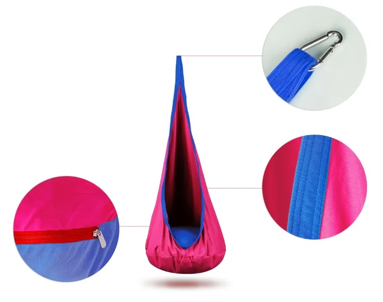 Neo-Sport, huśtawka, fotel wiszący dla dzieci, fioletowy