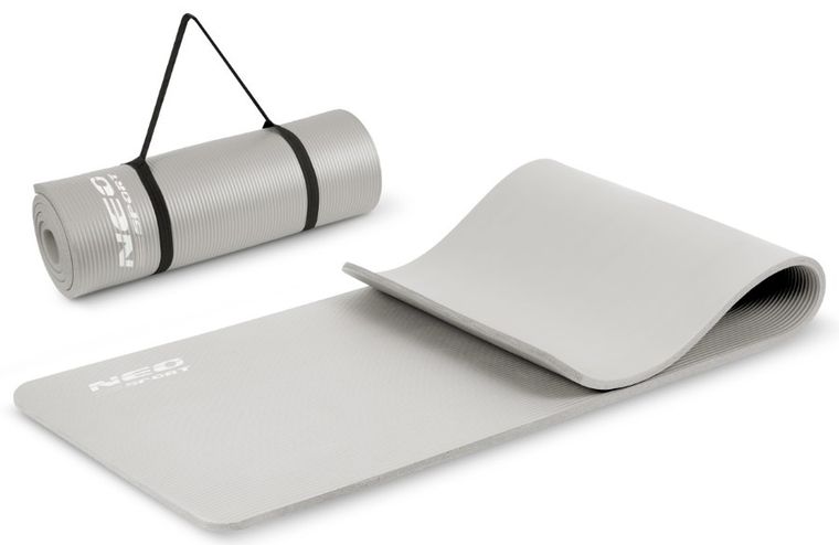Neo-Sport, mata do ćwiczeń, 183-60 cm, szara