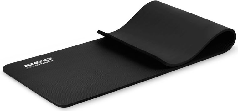Neo-Sport, mata do ćwiczeń, gruba, 183-60 cm, czarna
