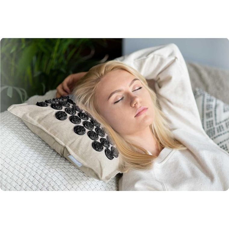 Neo-Sport, mata z kolcami do akupresury, szaro-czarna