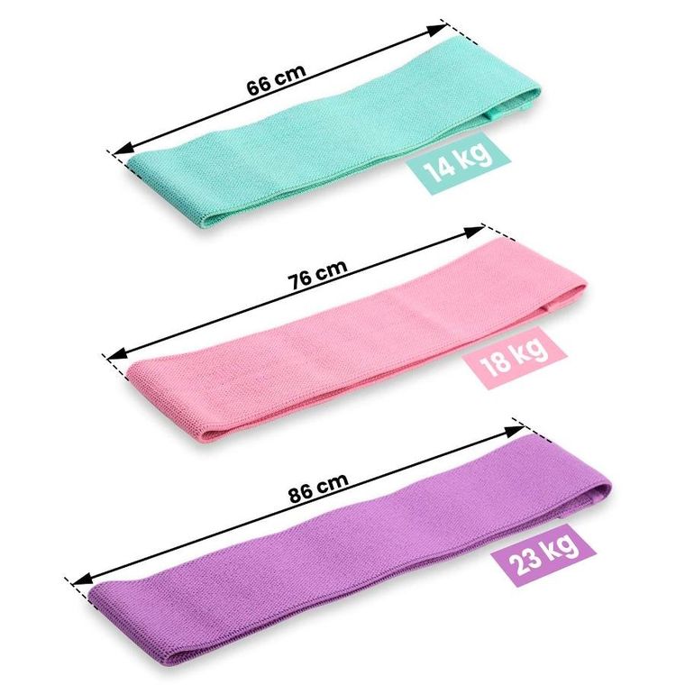 Neo-Sport, taśma oporowa do ćwiczeń, zestaw, 3 szt.