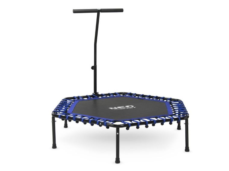 Neo-Sport, trampolina fitness z uchwytem, NS-102, niebieska